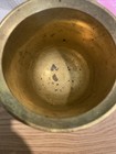 Vintage Heavy Solid Brass Apothecary Mortar And Pestle