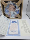 Mickey Mantle Plate  1789 1992 Hamilton Collection Accented W  23k Gold Made Usa