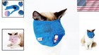 Cat Muzzle Large Blue Breathable Nylon Mesh Anti Bite Grooming Tool L