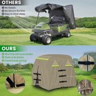 420d Heavy Duty Waterproof Golf Cart Cover Fit For 2 Passengers 95 X 48 X66 Inch