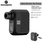 New Rockbros Bike Mini Electric Air Pump Portable 100psi Tire Inflator Av fv