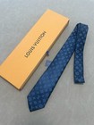 Louis Vuitton Men s Monogram Tie Navy Full Packaging