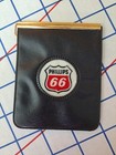 Vintage 1960 Phillips 66 Advertising Vinyl Money Clip Wallet
