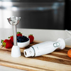 Ovente Immersion Electric Hand Blender With Stainless Steel Blades White Hs560w