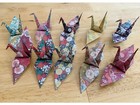 Free Shipping  10 Large Origami Cranes In Japanese Pattern Origami Paper