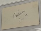 Pete Seeger Signed Index Card Psa Authentic Autograph Singer-songwriter Musician