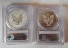 2013-w West Point Silver Eagle 2 Coin Set Pcgs Pr69 ms69 Reverse   Enhanced