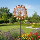 Magical Wind Powered Kinetic Windmill Metal And Sculpture Spinner Garden Unique