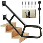 Handrails For Outdoor Steps  23  Wall Mount U-shaped Garage Railing  Heavy 