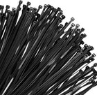 100 Cable Wire Zip Ties  8  Inch Self Locking  Black 40lbs Nylon Uv Resistant