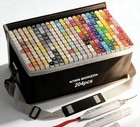 Art Markers Set 204 Colors Dual Tip Coloring Pens Drawing Sketch Kids Adults