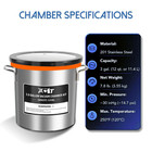 3 Gallon Vacuum Chamber Kit With 4 5cfm Vacuum Pump And Tempered Glass Lid  Perf