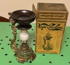 Vapo-cresolene Medical Oil Lamp Vaporizer With Original Box Vtg Antique