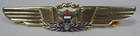 Rare  Vintage United States Airlines Pilot Wings 1 Star Stone Pin