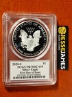 2019 S Proof Silver Eagle Pcgs Pr70 Cleveland First Day Of Issue Freedom Label