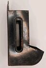Antique Match Stick matchbox Holder Tin Metal Wall Mount 6 By 3 By 2 Inches