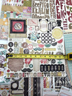 Mixed Scrapbook Sticker Chipboard Lot Crate Paper Heidi Grace Thickers Kit