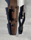 Vintage 1950s Korean War Era Lineman   s Pliers With T   29 Pocket Knife In Leather 
