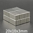 10 20pcs Super Strong Block Fridge Magnets Rare Earth Neodymium 20mm X 10mm X 3m