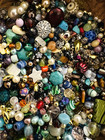 2 Pound Bead Soup Random Acrylic Glass Metal Upcycled Jewelry Making Crafts  1a