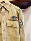 Vtg Htf  Cib  Duck Patch  Khaki Shirt Uniform 71st Div Ww2 Eto World War Ii  Lot