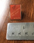 Vintage Delta Air Lines Service From The Heart Advertising Logo Widget Lapel Pin