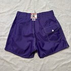 Birdwell Beach Britches Board Shorts Size 28 Swim Trunks 4  Purple Nylon Vintage