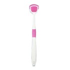 Double Side Tongue Cleaner Brush Oral Hygiene Scraper Toothbrush Fresh Breath