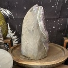 Purple Amethyst Geode Crystal Cluster Mineral Display Specimen