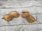 Vintage Ceramic Brown Cats Tls 1989