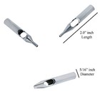 Stainless Steel Tattoo Round Flat Mag Diamond Dual Well Tips