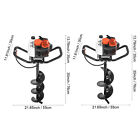 Vevor Post Hole Digger 43cc 52cc Gas Powered With 8  6  10  Auger Drill Bits
