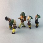 Vintage Pixie Gnome Elves   Boy Hobo Small Figurines Set Of 5 hong Kong 