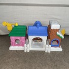 Fisher-price Little People Christmas On Main Street Village Set Complete Extras