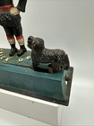 Antique  1930s  Trick Dog Hubley Cast Iron Mechanical Bank As Is See Photos