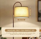 Beige Fabric Drum Lamp Shade Solid 13 In Dia X 9 4 In H Metal Frame