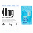 Neuro Energy Focus Gum Peppermint 90 Pieces Caffeine L-theanine B12 Sugar Free