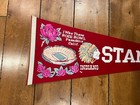 Vintage Stanford Indians Rose Bowl Pasadena Ca Football Pennant 29  Banner 1960s
