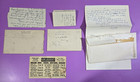 Vtg  3  Personal Handwritten Letters  1  Advertisement Postcard