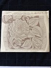 Vintage Craftaid Leather Template No  2985 Purse Hand Bag Flowers Floral Leaves
