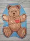 Large Teddy Bear Fun Fabric Heart Piece 12 5 X 9 Inch Crafts New