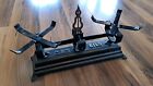 Antique Cast Iron Balance Scale No  3   black W  Gold Trim  Excellent Condition
