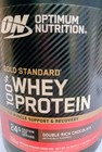 Optimum Nutrition Gold Standard 100  Whey Protein Powder Double Chocolate  1 5lb