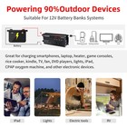 1000w 2000w Power Inverter 12v To 110v 4usb  3 1 ac Led Car Adapter Converter