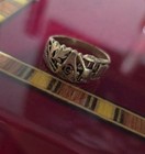 10k Gold Masonic Freemason Ring Openwork Square   Compasses    g    Design