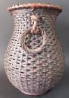 Bb2106 Vintage Japanese Bamboo Flower Basket Ikebana 11 4 Inch 29 Cm Tall Vintag