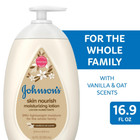 Johnson s Vanilla oat  16 9 Oz  Skin Moisturizing Baby Lotion For Dry Skin  2pk