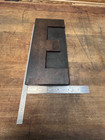 Vintage 9  Letter  e  Wood Type Letterpress Printer Blocks