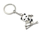 Panda Ski Koala Key Ring Metal Lucky Charm Pendant