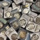 Coin Lot 10x Ms64 Us Morgan Silver Dollars     Pcgs Ngc Certified    O  S  P Estate